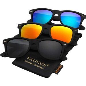 Polarized Sunglasses for Men & Women Matte Finish Sun glasses Color Mirror Lens